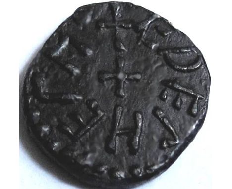 Anglo Saxon, Northumbria, WIGMUND [archbp. 837-50] STYCA. +VIGMVLD, cross in centre; rev. +EDELHELM, cross in centre. 1.71g. 