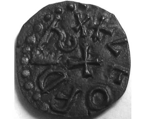 Anglo Saxon, Kings of Northumbria, AETHELRED 11 [841-50] STYCA. +EPFLREP REX, annulet in centre; rev. +LEOFDEGN, cross in a c