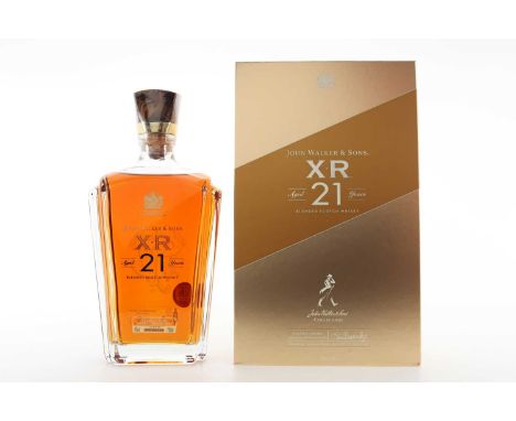JOHNNIE WALKER 21 YEAR OLD XR 75CL BLENDED WHISKY  Bottle Number: JW V 34417 XR40% ABV / 75cl  When John Walker opened a groc