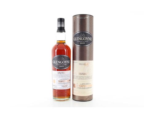 GLENGOYNE TEAPOT DRAM BATCH #4 HIGHLAND SINGLE MALT  Matured in First Fill Oloroso CasksBottle Number: 0122 / 317858.7% ABV /