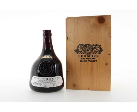 BOWMORE BICENTENARY 1979 75CL ISLAY SINGLE MALT  Bottle Number: 12,00043% ABV / 75cl  Sat on the picturesque shore of Loch In