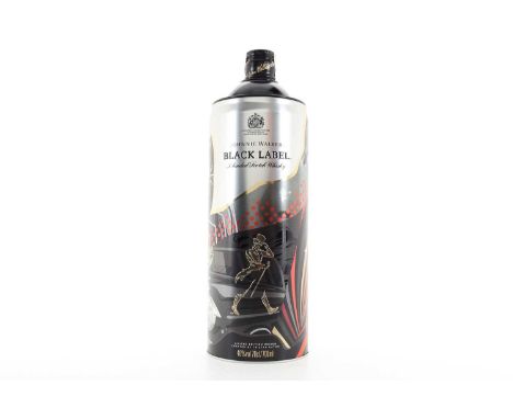 JOHNNIE WALKER 12 YEAR OLD BLACK LABEL TRISTAN EATON SPRAY CAN EDITION BLENDED WHISKY  40% ABV / 70cl  When John Walker opene