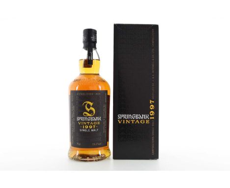 SPRINGBANK 1997 VINTAGE BATCH #1 CAMPBELTOWN SINGLE MALT  Distilled: 1997Bottled: June 200755.2% ABV / 70cl  There are very f