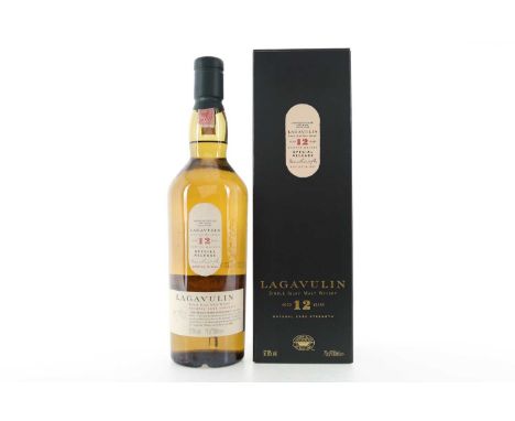 LAGAVULIN 12 YEAR OLD 2003 RELEASE ISLAY SINGLE MALT  57.8% ABV / 70cl  The Islay distillery of Lagavulin first gained notori
