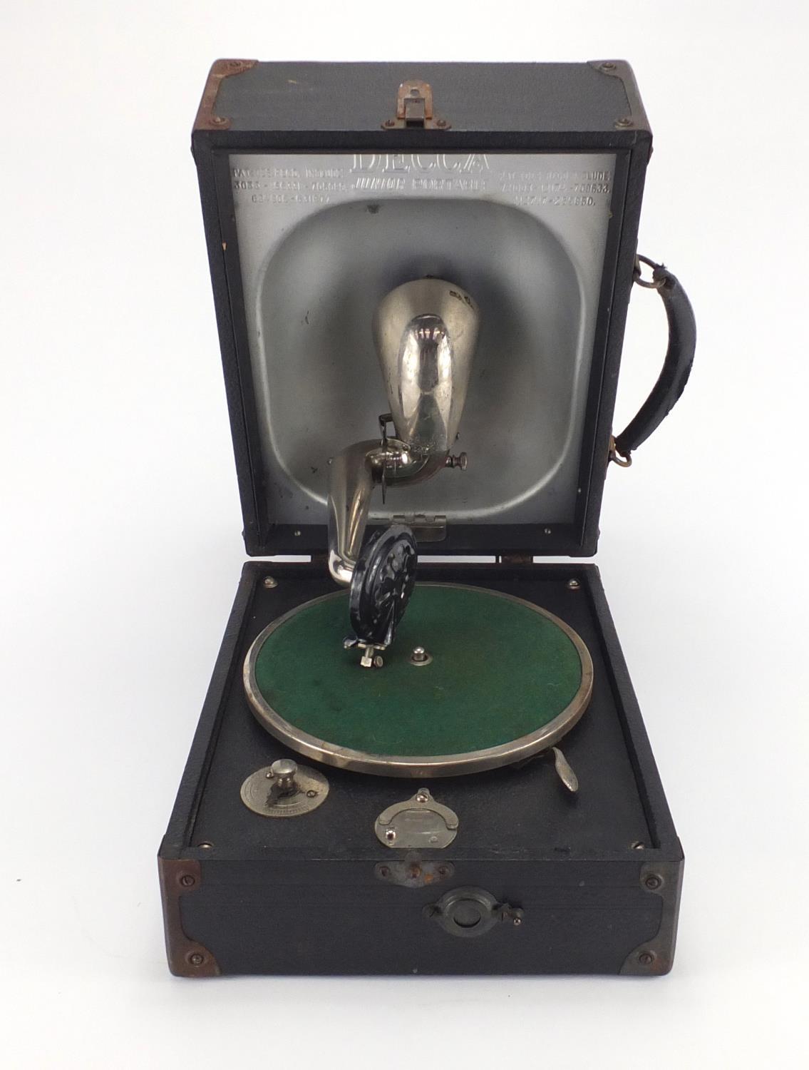 Decca Junior Portable Wind Up Gramophone