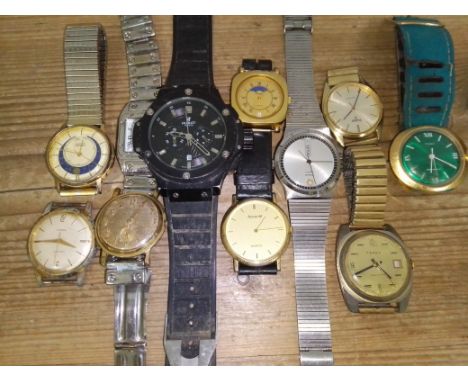 Assorted gents watches to include Ferex, Pulsar, Timex, etc. 