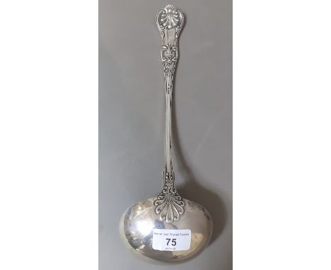 A silver ladle, Sheffield, Walker &amp; Hall, 1908, gross wt. 9.1ozt. 