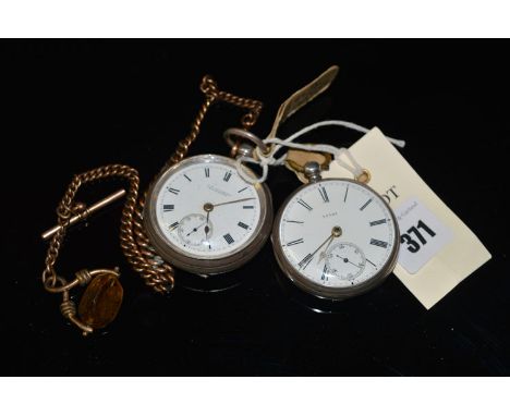 Two silver cased open faced pocket watches, one by J.G. Gilchrist, Haddington, No. 1052746; the other by G. Grahame Snr., Dun