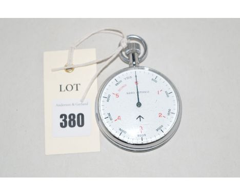 A Nero Lemania military stock watch with arabic dial in steel case, the back stamped "0552/520-9365 366/69 Max/Run=1 hour Bro