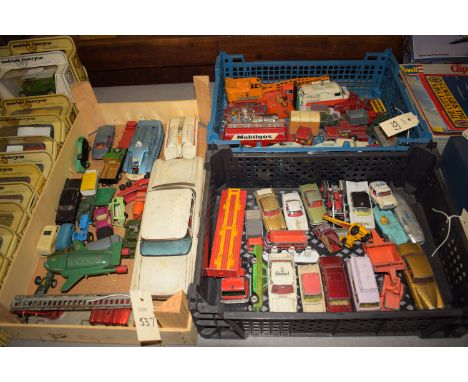 Corgi and Dinky diecast vehicles, to include; Corgi major car transporter; Bedford tractor unit; Mercedees Benz 600 pulman; J