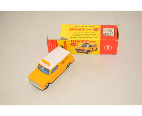 A Dinky Toys die-cast model of an A.A. Mini Van, No. 274, boxed.