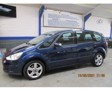 Make &amp; Model: Ford S Max Zetec TDCIDate of Reg: NL10 MZUColour: Bluecc: 1753MoT: 27-07-2021Fuel Type: DIESELMileage: 92kT
