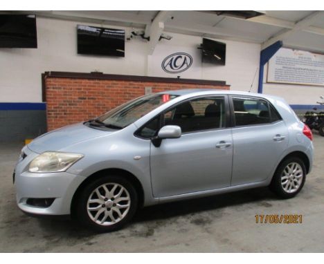 Make &amp; Model: Toyota Auris T3 VVT-IDate of Reg: YP07 GYBColour: Bluecc: 1398MoT: 01-07-2021Fuel Type: PETROLMileage: 151k