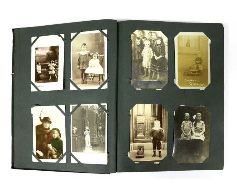 A Large Vintage Black Album Containing Predominantly Subject Cards. A multitude of interests are represented including Cinema
