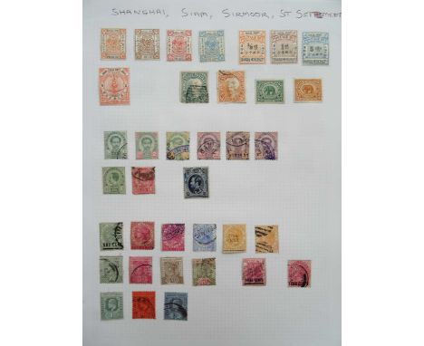 Collection of well over 1500 different mint and used stamps predominantly pre-1930, looking as if transferred from a vintage 
