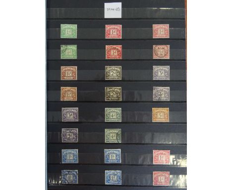 Stockbook collection of back of the book areas, two large volumes and three smaller, including an interesting range of traini