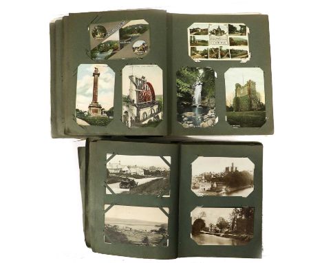 Two Vintage Albums containing an attractive collection of cards. USA and Canada noted as well as Fairies and Mabel Lucy Attwe