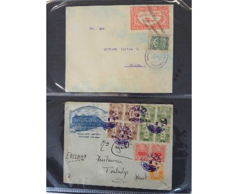 Varied collection of 65 covers/cards from 19th century to 1940s, each here for a reason, whether P.o.W., Paquebot, unusual an