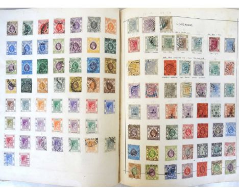 An interesting box of old envelopes and vintage albums incl. an old Senf volume for issues to 1890, heavily remaindered aside