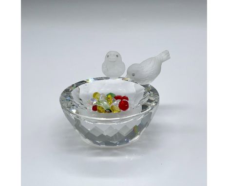 Originally part of the Feathered Friends and later moved to Feathered Beauties collection. Depicts two frosted birds perched 