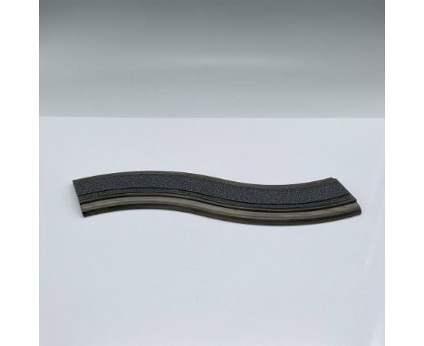 Adorable wooden display track for Swarovski's Crystal Express Train. The track has a felt underside. This item has its origin