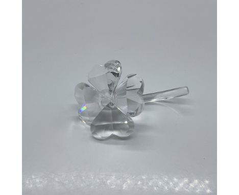 Part of the In The Secret Garden collection. A clear faceted crystal lucky charm with a smooth clean crystal stem. Swarovski 