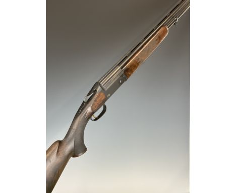 Blaser F3 12 bore over under ejector shotgun with named locks and underside, chequered semi-pistol grip and forend, sling mou