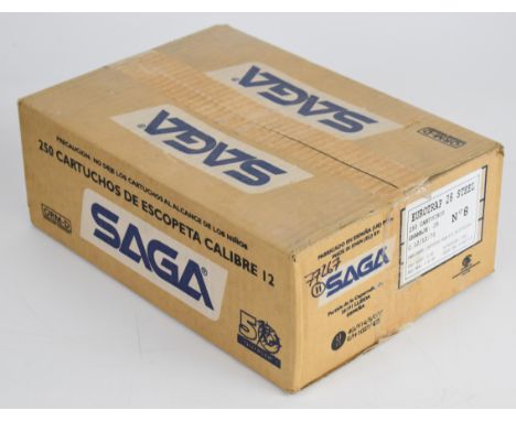 Two hundred and fifty 12 bore Saga Eurotrap 28g steel 7 shot cartridges, all sealed in original boxes.&nbsp;PLEASE NOTE THAT 