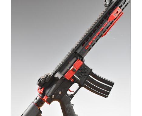 Colt M4A1 Carbine 6mm assault style electric airsoft rifle with tactical stock, chequered pistol grip, adjustable sights and 