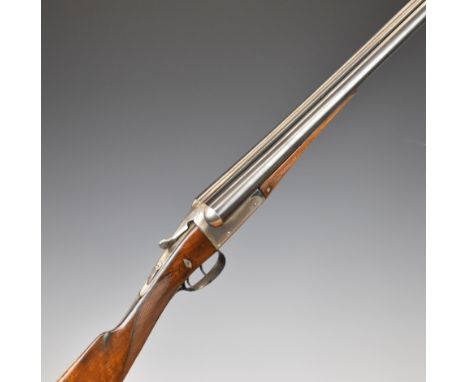 George Hinton &amp; Sons Ltd of Taunton 12 bore side by side shotgun with chequered grip and forend, double trigger and 28 in