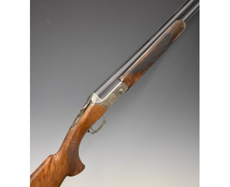 Blaser F16 Grand Luxe 12 bore over under ejector shotgun with Bonsi Brothers engraved locks, underside, trigger guard, top pl