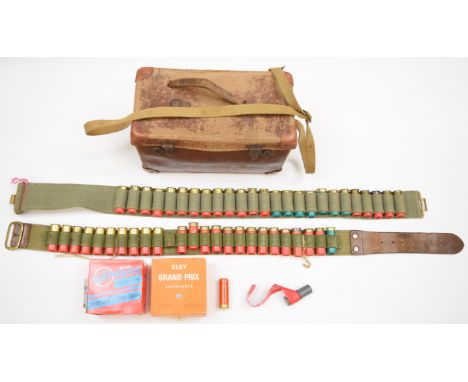 Ninety five various 12 bore shotgun cartridges including Eley Grand Prix and Lyalvale Express, some in cartridge belts, all i