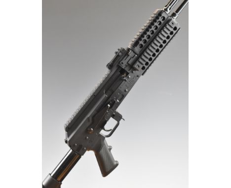 Crosman AK1 .177 semi-automatic assault style air rifle with tactical stock, textured composite pistol grip, and adjustable s