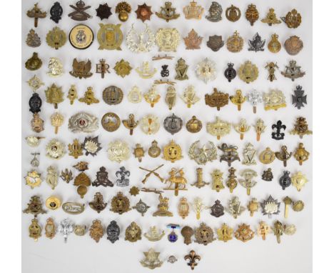 Approximately 150 cap badges, mainly British and Canadian including Royal Army Service Corps economy badge, Herefordshire Reg
