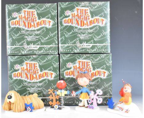 Robert Harrop The Magic Roundabout boxed figures Dougal, Florence, Zebedee and Brian