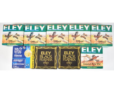 Two hundred 12 bore non-toxic shotgun cartridges including Eley Impax Bismuth Forest, Eley Black Feather etc, all in original