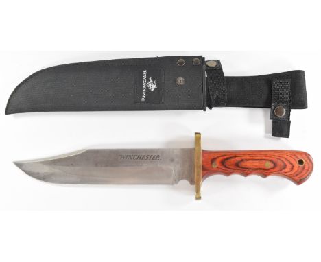 Winchester 'Bowie' knife with 22cm blade and sheath PLEASE NOTE:- Before bidding please ensure that you are fully aware of an