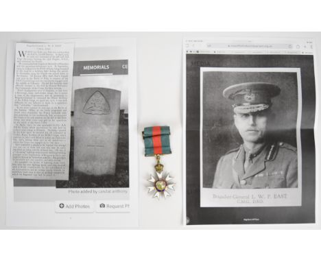 The Most Distinguished Order of St Michael & St George, CMG, Companion's breast badge awarded to Brigadier-General Lionel Wil