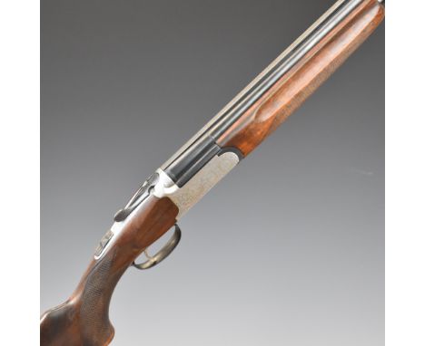 Sabatti 20 bore over and under ejector shotgun&nbsp;with Bresciani scrolling engraving, chequered semi-pistol grip and forend