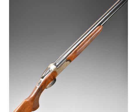 Felix Sarasketa 12 bore over and under ejector shotgun&nbsp;with engraved locks, underside and thumb lever, chequered semi-pi