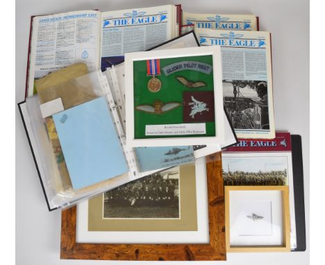 WW2 Glider Pilot Regiment and Somerset Light Infantry interest ephemera for Ronald Greenland including WW2 War Medal and glid