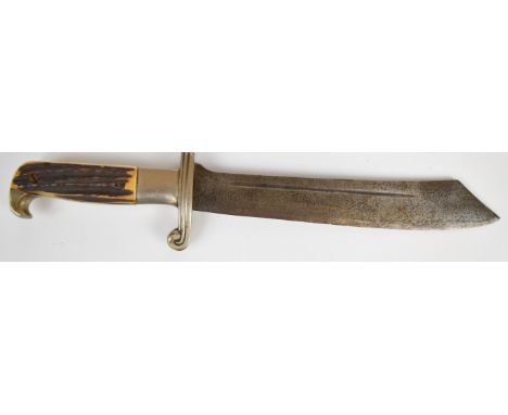 German Nazi Third Reich Reichsarbeitsdienst RAD (Reich Labour Service) hewer with horn or similar grips, GES Gech and maker's