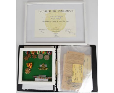 British Army WW2 medal group of five comprising 1939/1945 Star, Africa Star with First Army clasp, Italy Star, Defence Medal 