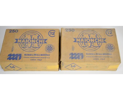 Five hundred 12 bore Maionchi M-Speed 36g nickel plated 4 shot cartridges, all sealed in original boxes.&nbsp;PLEASE NOTE THA