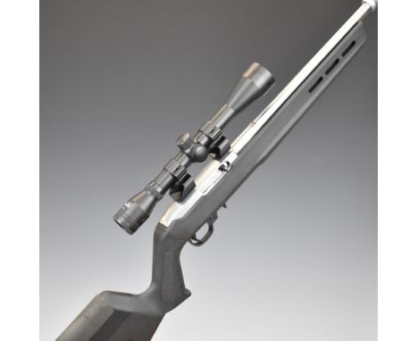 Ruger Model 10/22 .22 semi-automatic rifle with textured semi-pistol grip, Magpul adjustable composite stock, Richter Optik 6