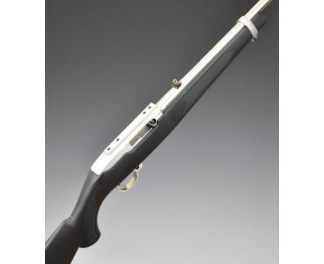 Ruger Model 10/22 .22 semi-automatic rifle with chequered semi-pistol grip and forend, composite stock, adjustable sights, ro