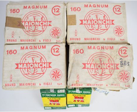 Five hundred and fifty 12 bore Maionchi 3" Magnum 52g 7 shot cartridges, all sealed in original boxes.&nbsp;PLEASE NOTE THAT 
