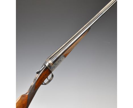 AYA No.3 28 bore side by side shotgun with&nbsp;named and border engraved locks, border engraved underside, trigger guard, to