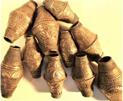 Bag of 10 antique beads, very useful for curtain and light pulls. 