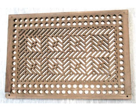 Jali window screen. Probably from Swat valley in north west Frontier province of Pakistan. Used in the women's quarters as a 